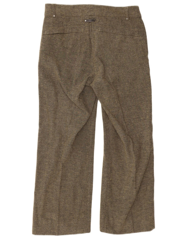 Fila Pantalones cortos de corte holgado para mujer UK 10 Small W28 L25 Algodón caqui