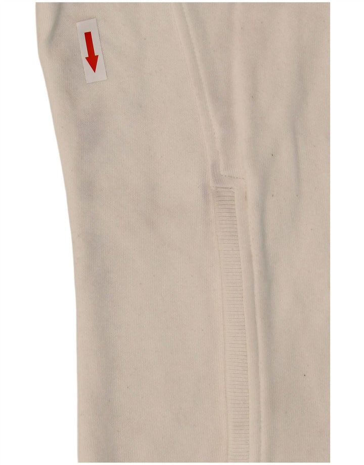 Champion Sudadera con cuello y cremallera para mujer UK 14 Medium White Cotton