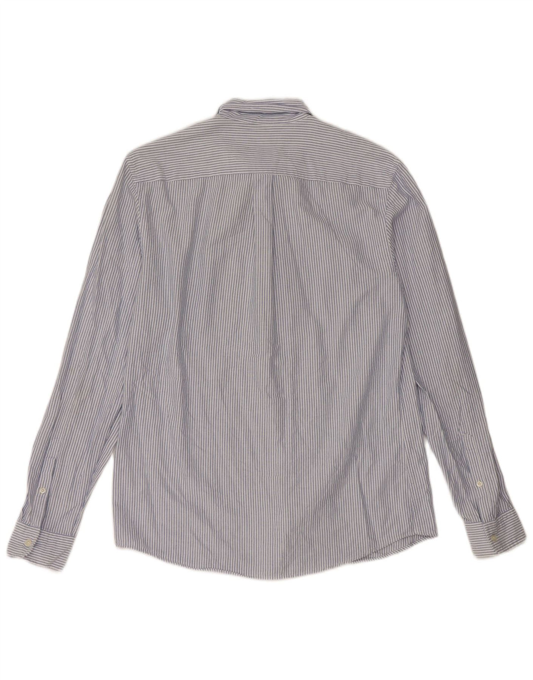 Camisa Reiss para hombre grande de algodón con rayas diplomáticas azules