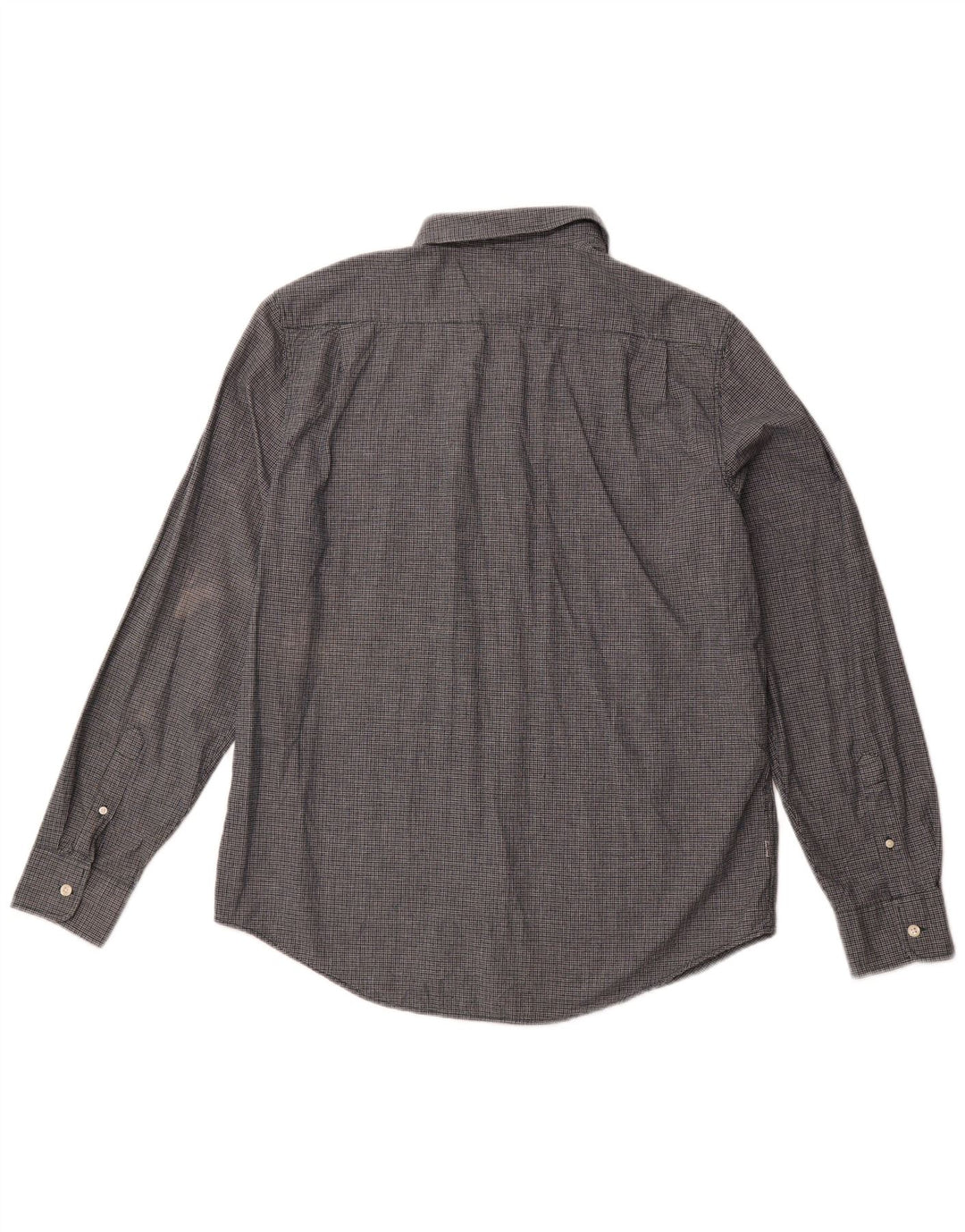 LEVI'S Camisa ajustada para hombre de algodón a cuadros azul marino grande