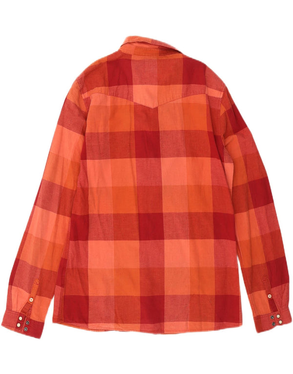 Wrangler Camisa para mujer UK 46 Large Red Check Cotton