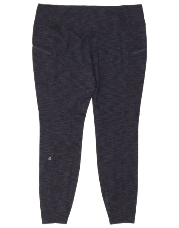 Eddie Bauer Leggings para mujer UK 40 XL Azul marino moteado