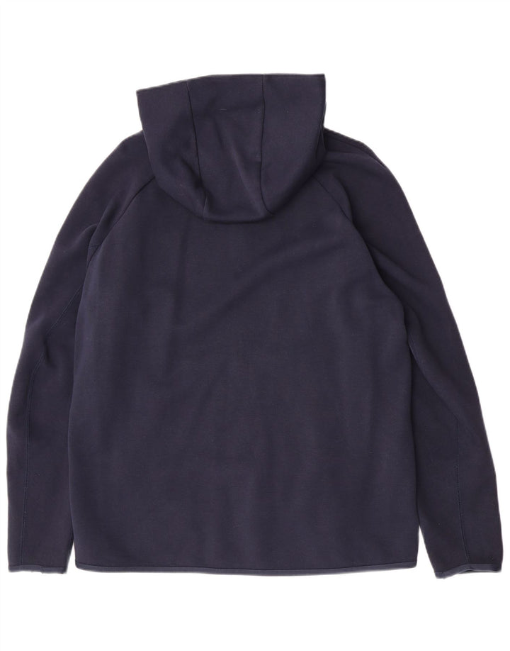 Nike - Sudadera con capucha y cremallera para hombre, talla grande, algodón azul marino