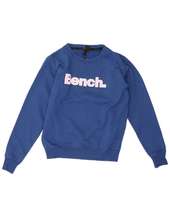 Bench Sudadera gráfica para mujer Jumper UK 12 Algodón azul medio
