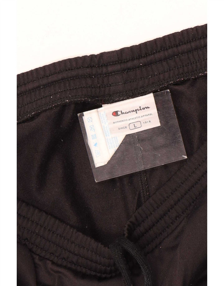 Champion Pantalones De Chándal Con Estampado De Poliéster Negro Grande Para Hombre