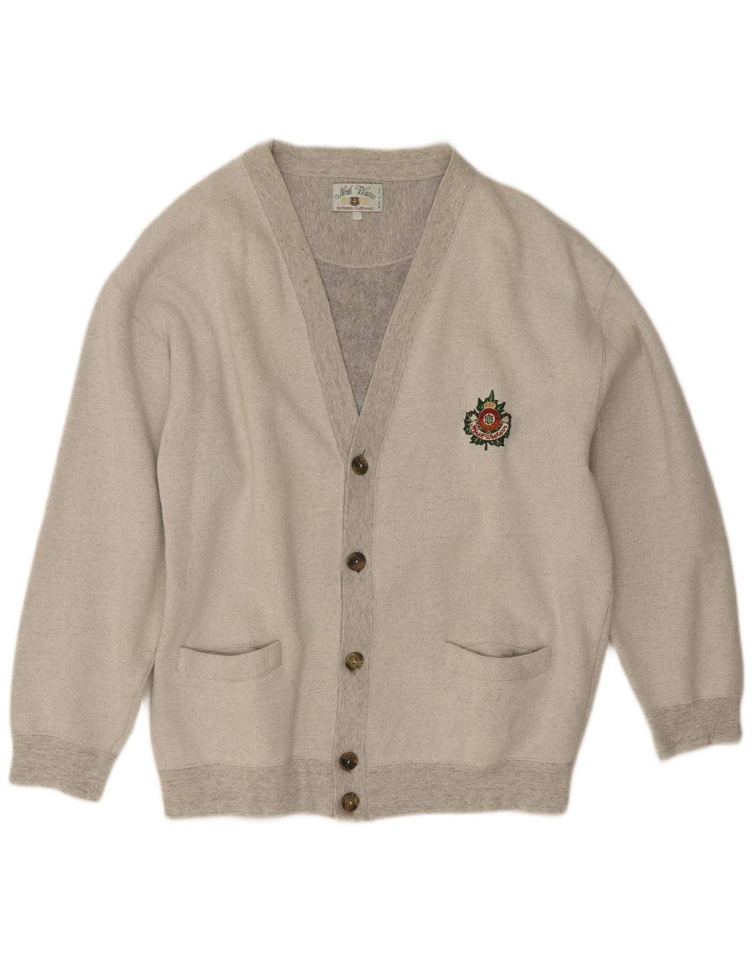 North Western - Cárdigan para hombre, talla XL, color gris