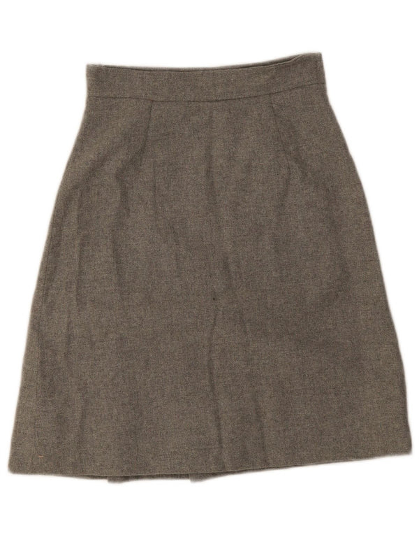Vintage Mujer A-Line Falda W24 XS Gris