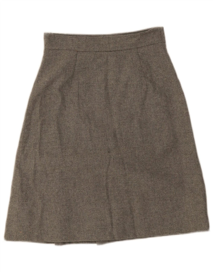 Vintage Mujer A-Line Falda W24 XS Gris