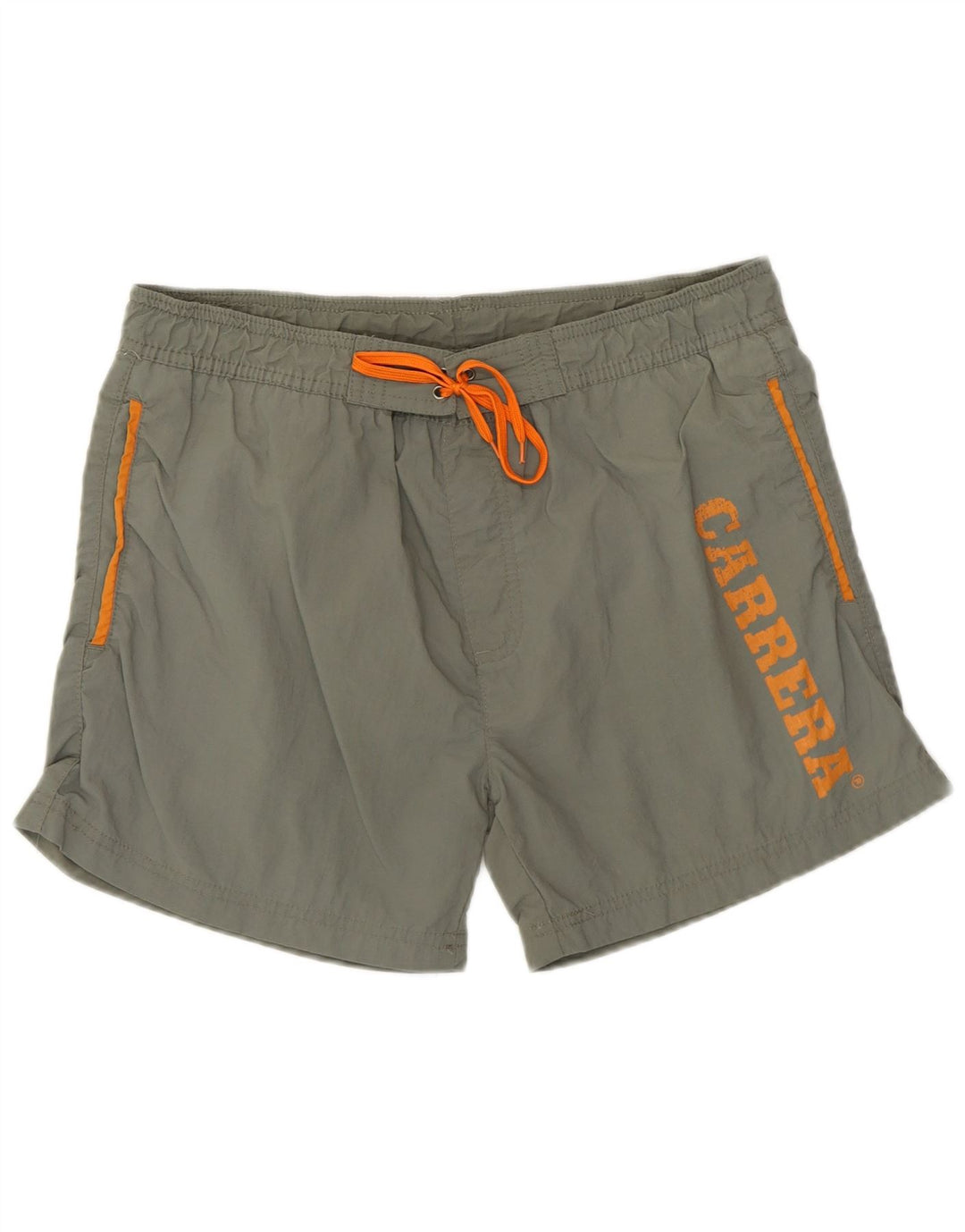 CARRERA Mens Graphic Swimming Shorts Large  Khaki Polyamide Vintage Carrera and Second-Hand Carrera from Messina Hembry 