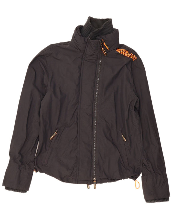 Superdry Chaqueta Cortavientos Windcheater para Mujer UK 44 Poliéster Negro Mediano