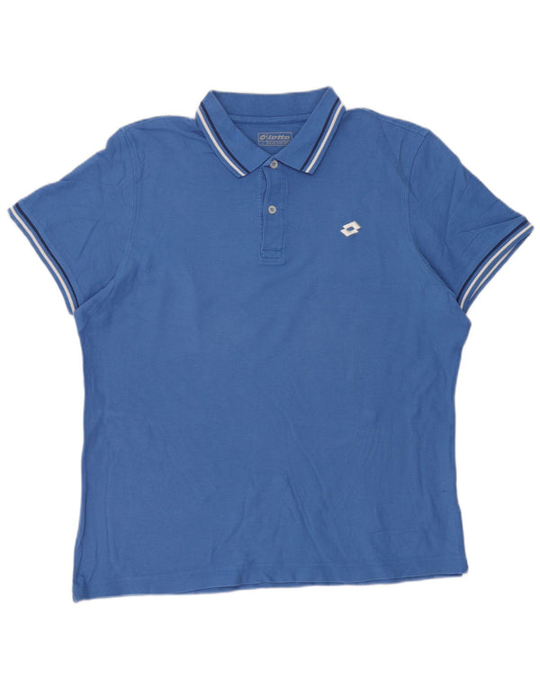 Polo Lotto Hombre Azul Grande