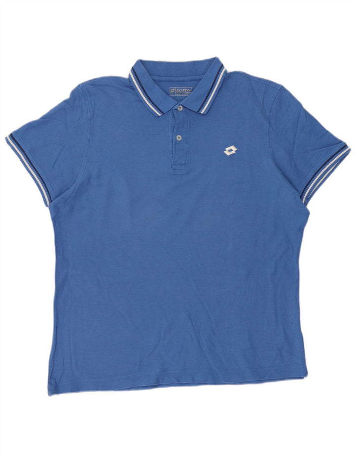 Polo Lotto Hombre Azul Grande