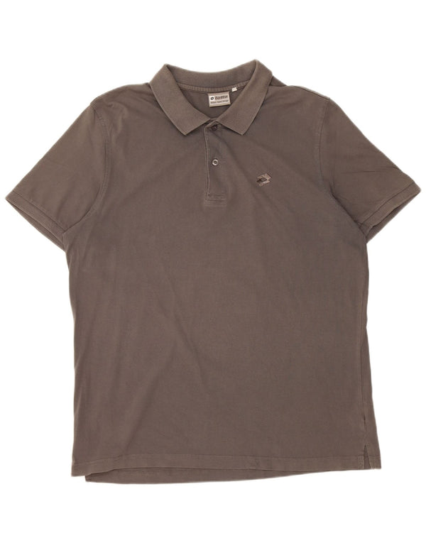 Lotto Polo Hombre UK 42/44 XL Gris Algodón