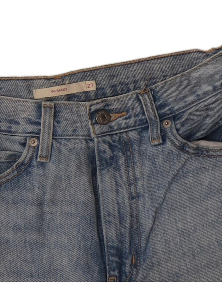 LEVI'S Shorts Vaquero Baggy W27 Pequeño Algodón Azul Mujer