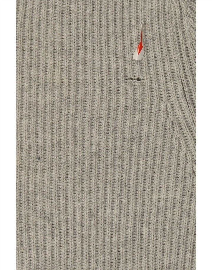 Zara Hombre Jersey Cuello Redondo Jersey Poliéster Gris Medio
