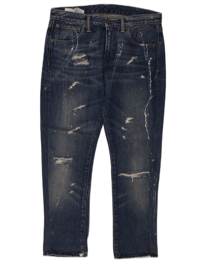 Levi's Mujer 527 Vaqueros Slim Desgastados W32 L28 Algodón Azul