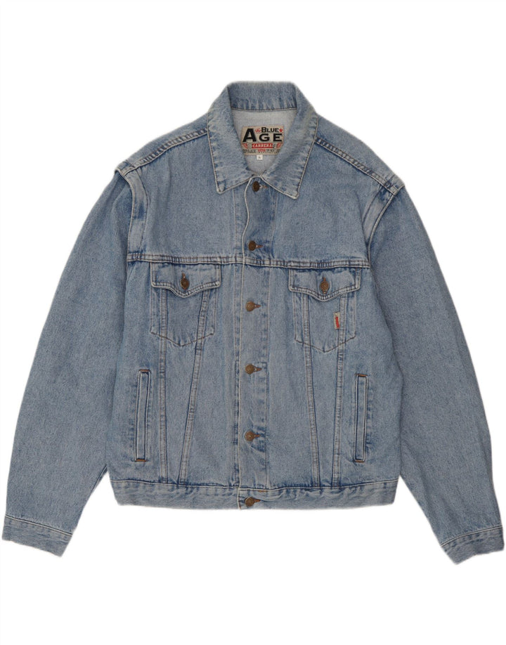 Carrera Chaqueta vaquera para hombre UK 40 Grande Algodón azul