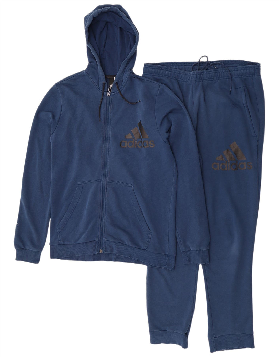 Adidas - Chándal completo gráfico para hombre, talla grande, azul