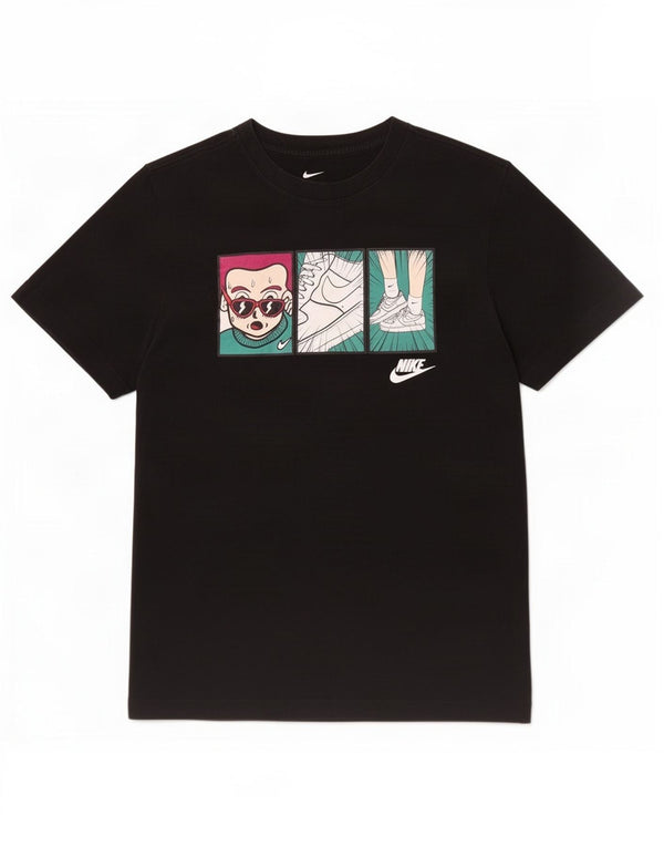 Nike Camiseta gráfica para mujer UK 6 XS Algodón negro
