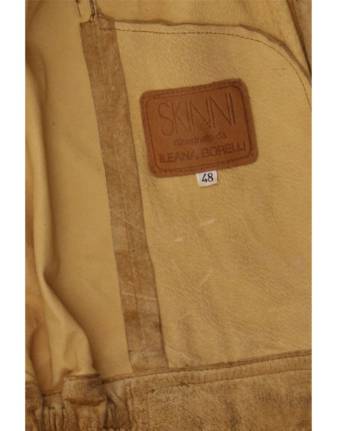 Chaqueta de ante para mujer Skinni IT 48 XL Beige
