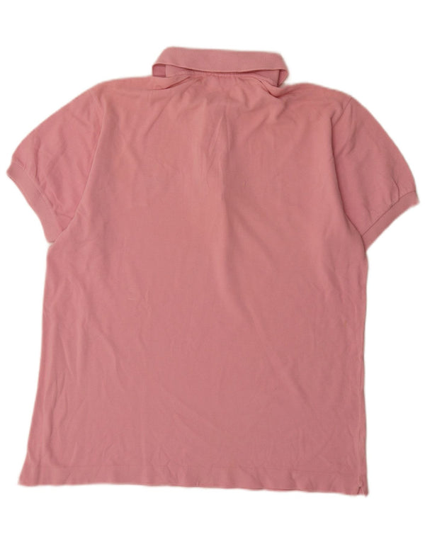 Polo Lacoste para hombre talla 5 grande algodón rosa