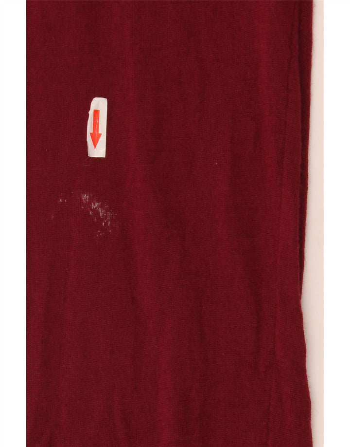 MARKS & SPENCER Jersey con cuello en V para hombre 2XL Lana merino roja