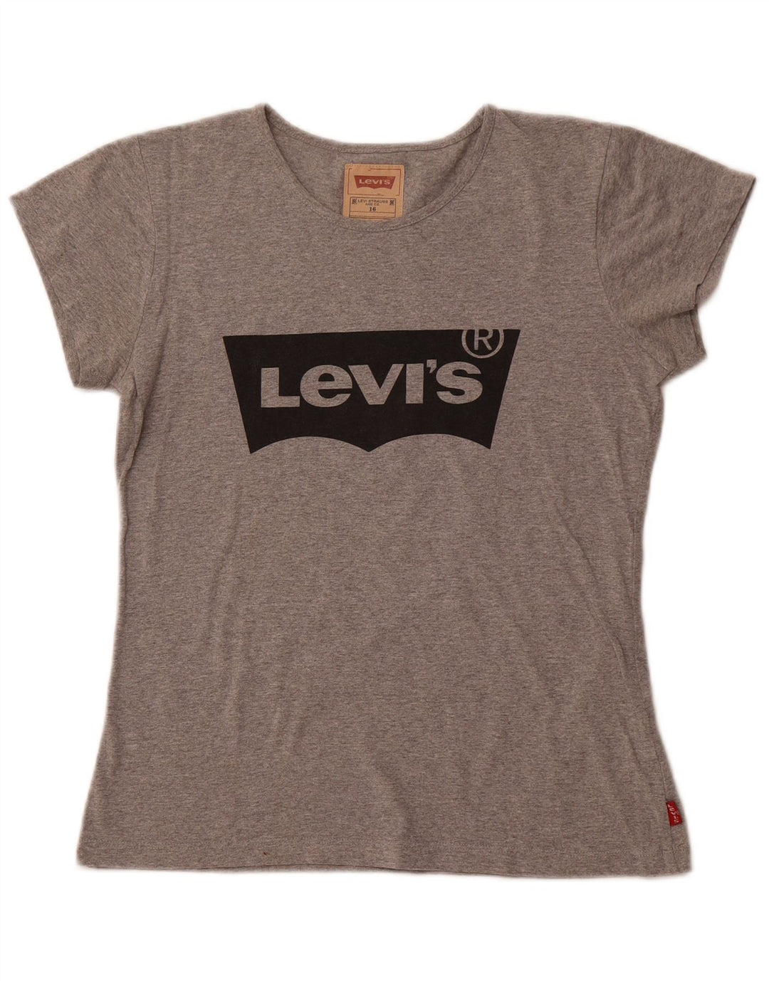 LEVI'S Camiseta Gráfica Niña 15-16 Años Gris Poliéster