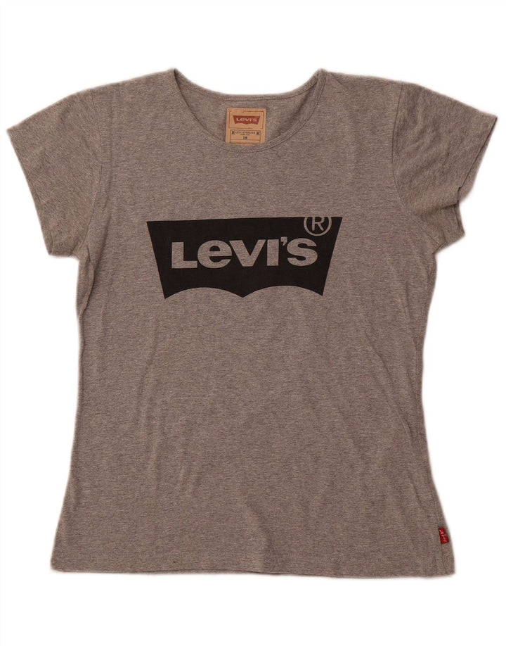 LEVI'S Camiseta Gráfica Niña 15-16 Años Gris Poliéster