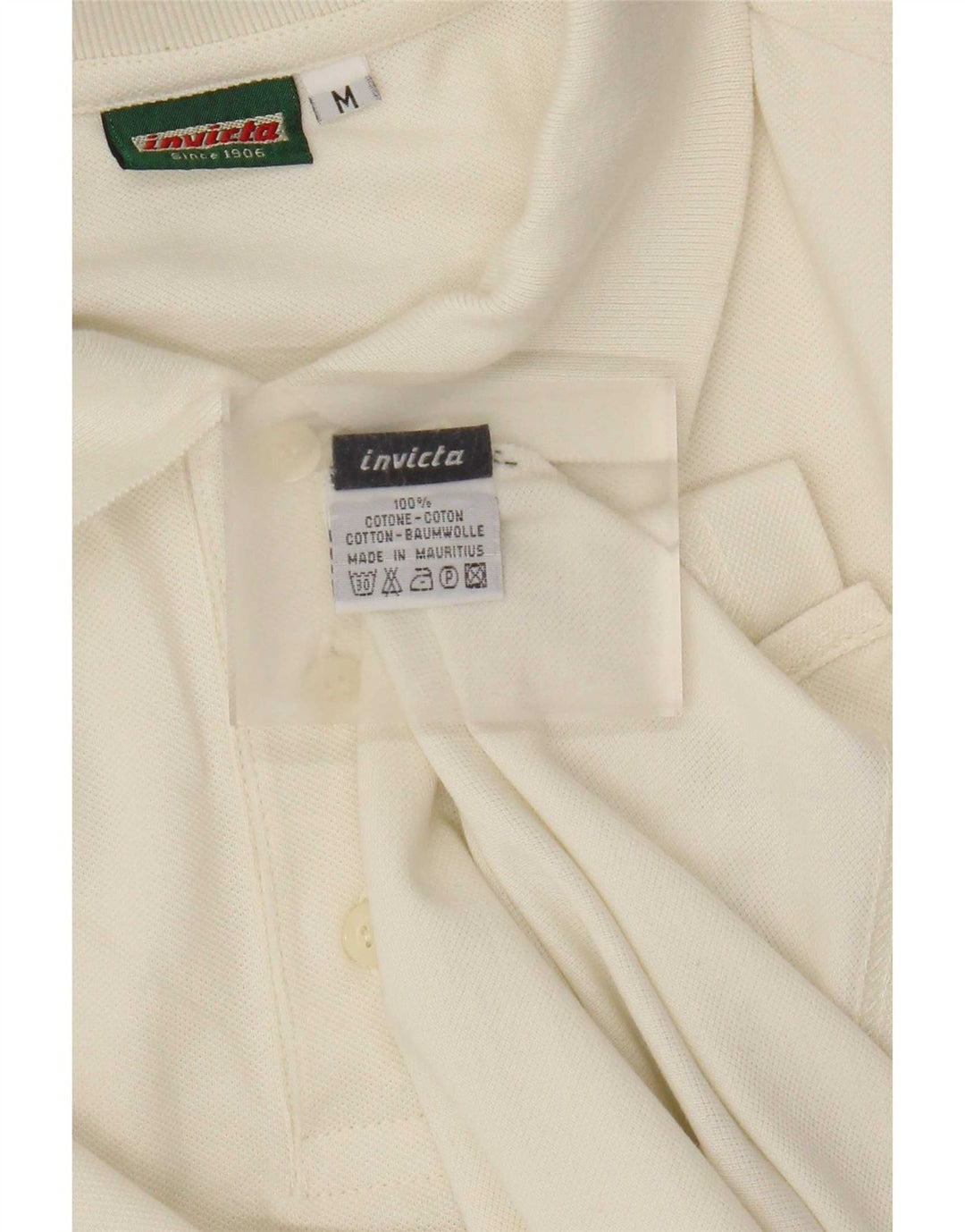 Polo Invicta Hombre Manga Larga Algodón Beige Medio