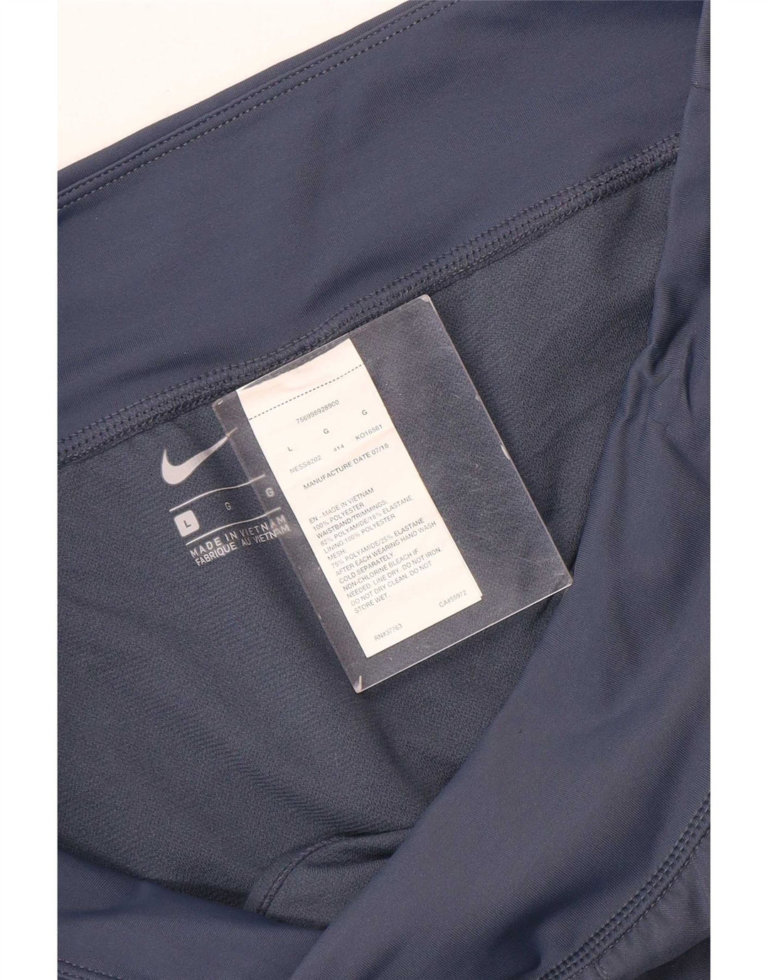 Nike - Pantalones cortos deportivos para mujer, talla 40, talla grande, poliéster, color azul marino