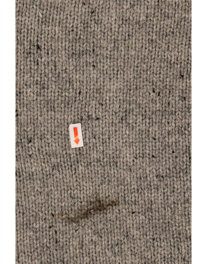 NAUTICA Jersey con cuello y botones para hombre XL Acrílico moteado gris