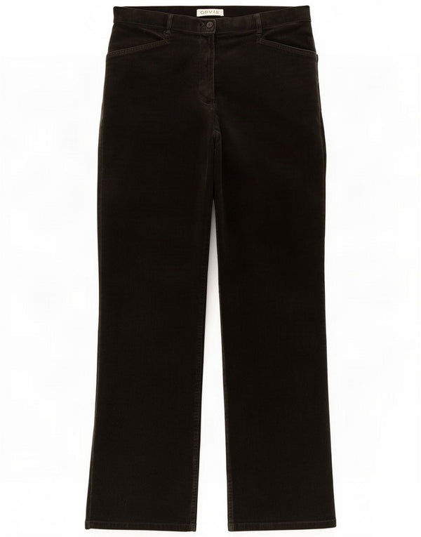 Pantalones rectos de pana Orvis para mujer US 6 Medium W29 L30 Algodón verde