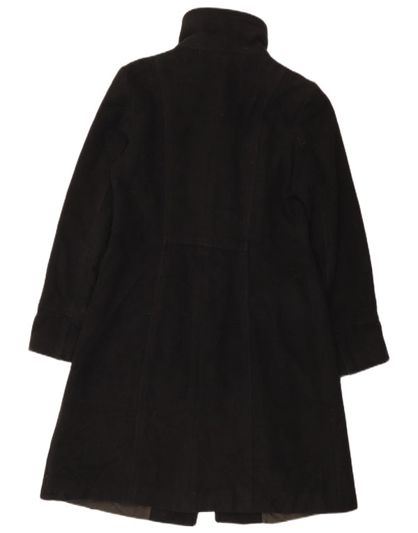Zara Mujer Abrigo UK 12 Mediano Lana Negra