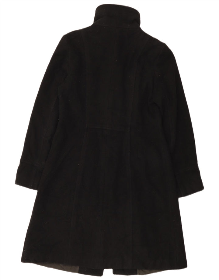 Zara Mujer Abrigo UK 12 Mediano Lana Negra