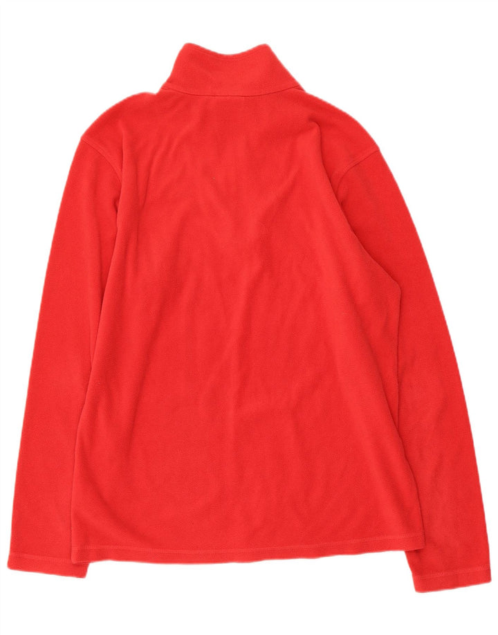 DIADORA Jersey De Forro Polar Con Cremallera Y Cuello Grande Para Hombre Poliéster Rojo