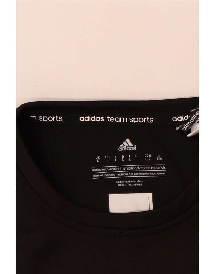 ADIDAS Hombre Climalite Sudadera Jumper Grande Blanco Colorblock Poliéster