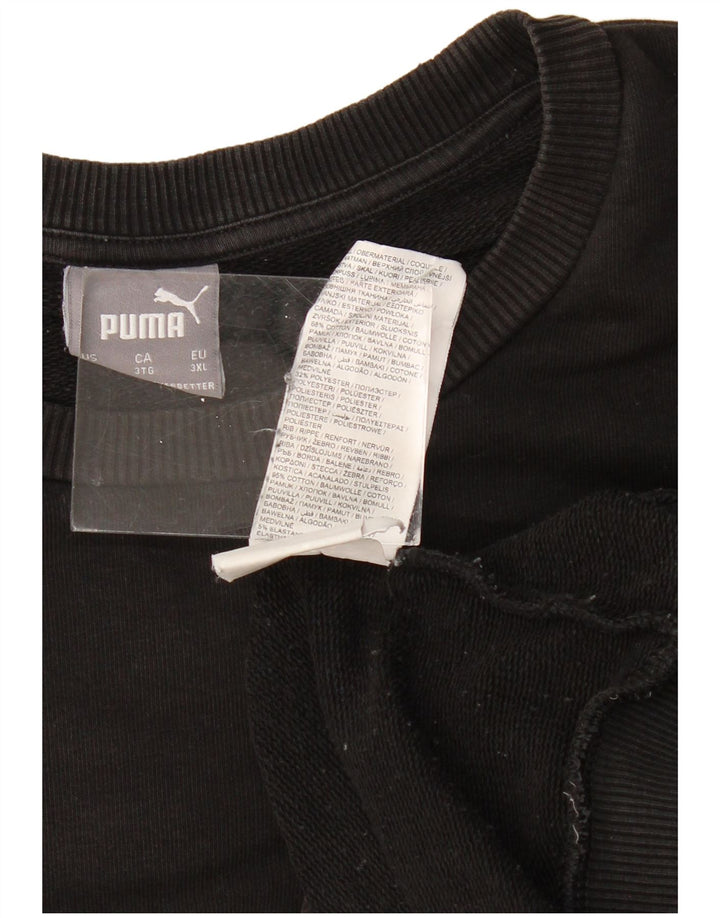 PUMA Sudadera gráfica para hombre Jumper 3XL Algodón negro