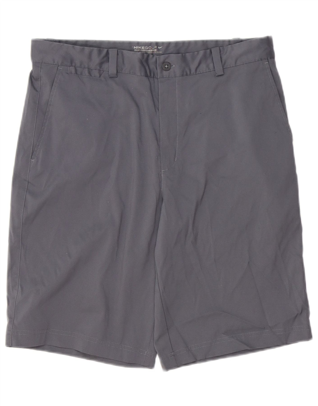 Pantalones cortos chinos Dri Fit para hombre Nike W32 Poliéster gris medio