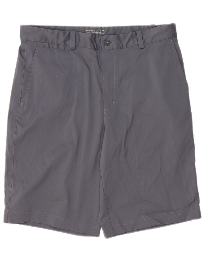 Pantalones cortos chinos Dri Fit para hombre Nike W32 Poliéster gris medio