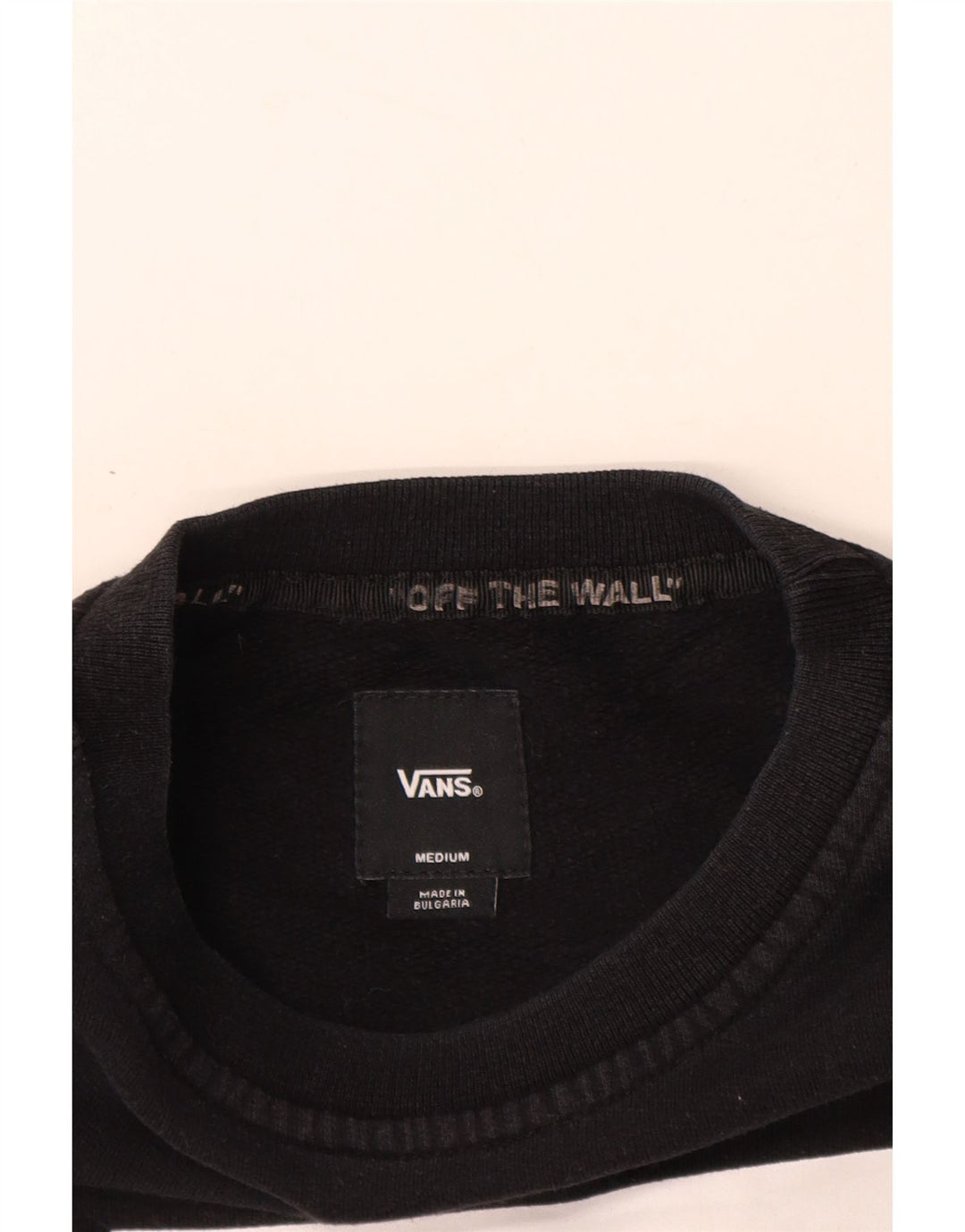 VANS Hombre Sudadera con gráfico Jumper Medium Black Cotton