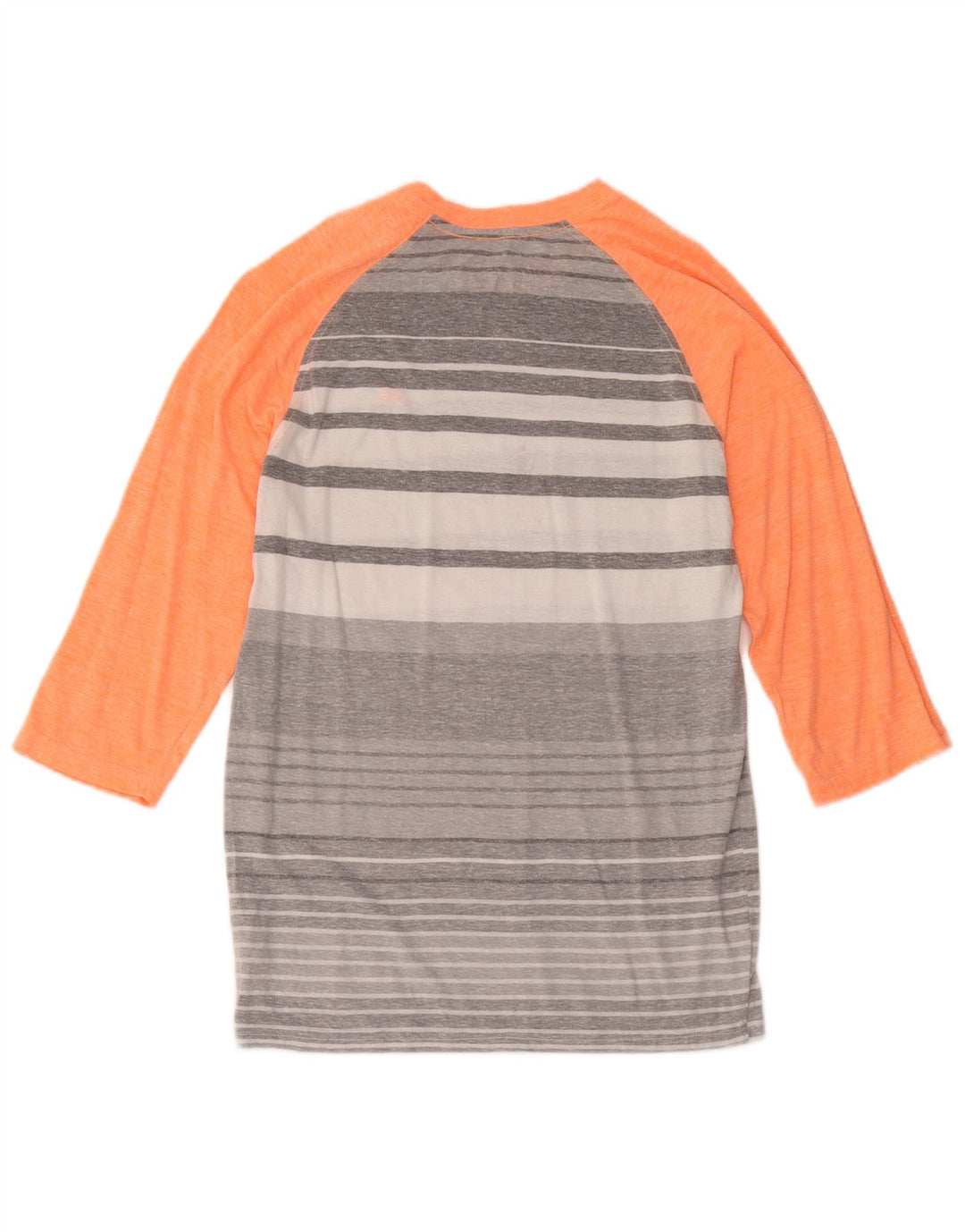 Hurley Mujer Premium Fit Top Manga 3/4 UK 40 Pequeño Poliéster A Rayas Gris