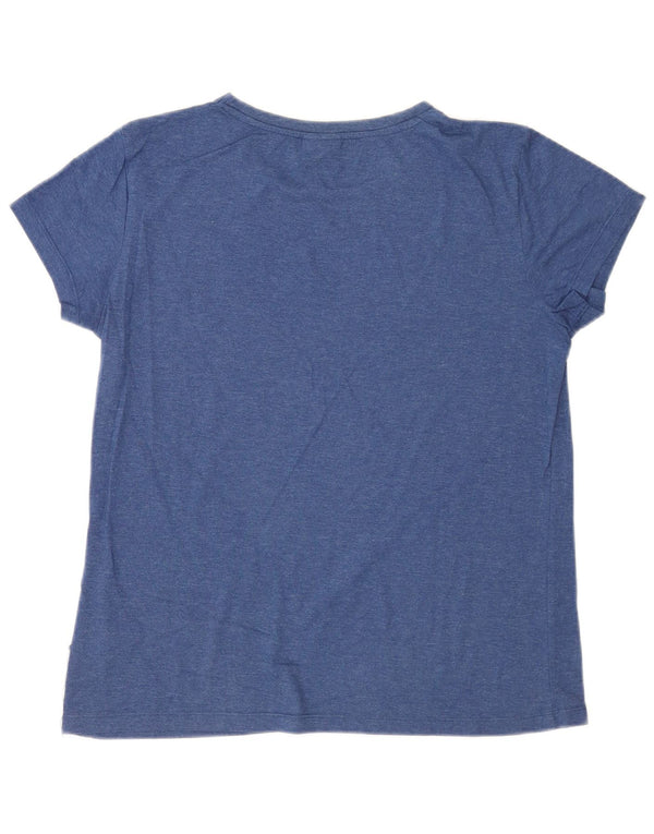 Lotto Camiseta para mujer Top UK 46 Large Azul marino Algodón