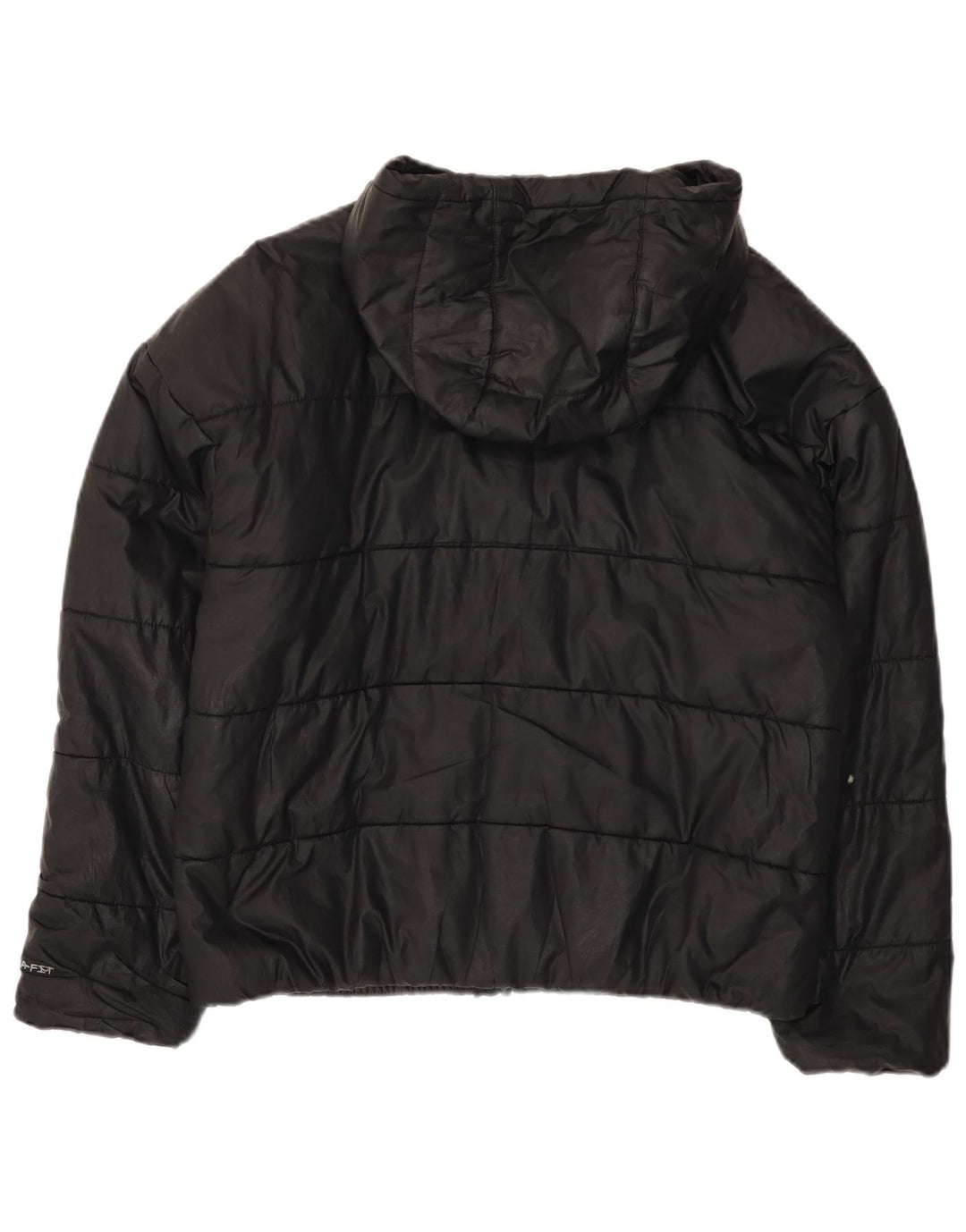 Nike Chaqueta acolchada extragrande Therma-Fit para mujer UK 10 Small Poliéster negro