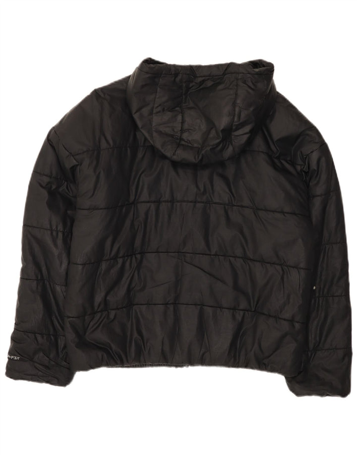 Nike Chaqueta acolchada extragrande Therma-Fit para mujer UK 10 Small Poliéster negro