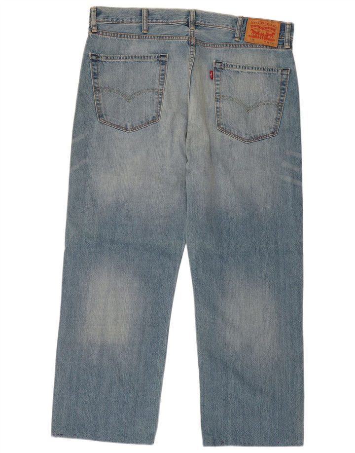 LEVI'S Vaqueros Rectos Cortos 751 para Mujer W38 L26 Algodón Azul