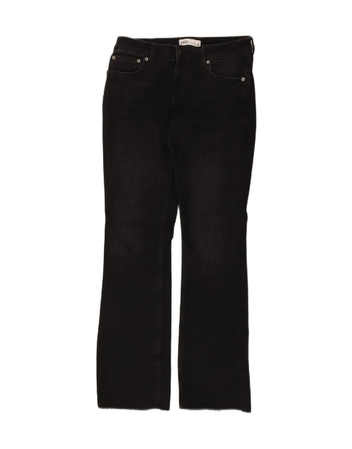 Zara Jeans Bootcut Mujer EU 40 Mediano W30 L31 Algodón Negro