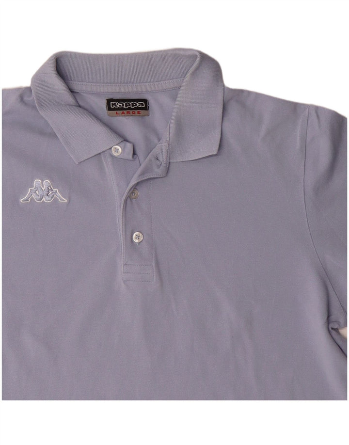 KAPPA Polo para hombre de algodón morado grande