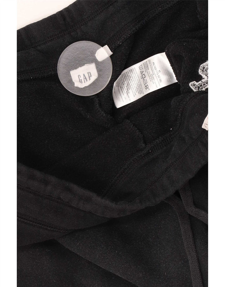 Gap Pantalones De Chándal Gráficos Para Mujer UK 44 Mediano Algodón Negro