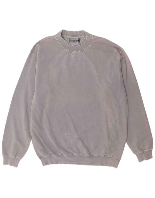 Wrangler Hombre Sudadera Jumper Large Gris Algodón