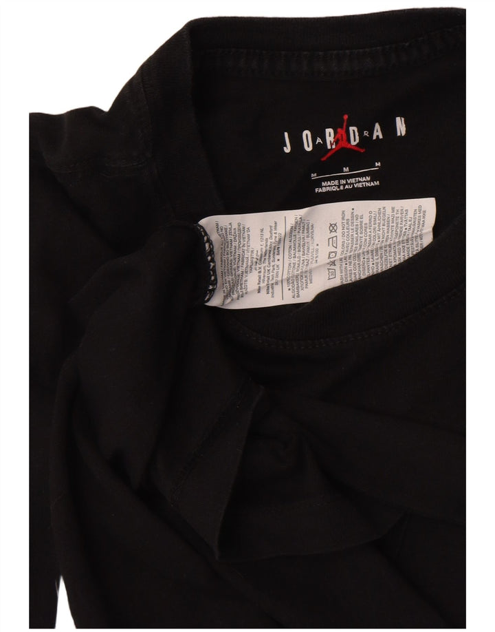 Jordan - Camiseta con gráfico Air para hombre, talla mediana, algodón negro